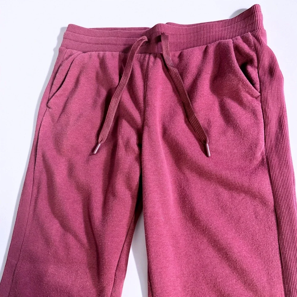 Member's Mark Ribbed Jogger Bordeaux Maroon Sweatpants P21-0217 Medium